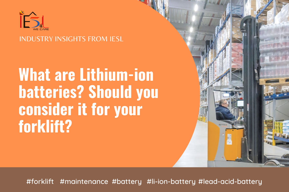 Lithium-ion batteries for your forklift