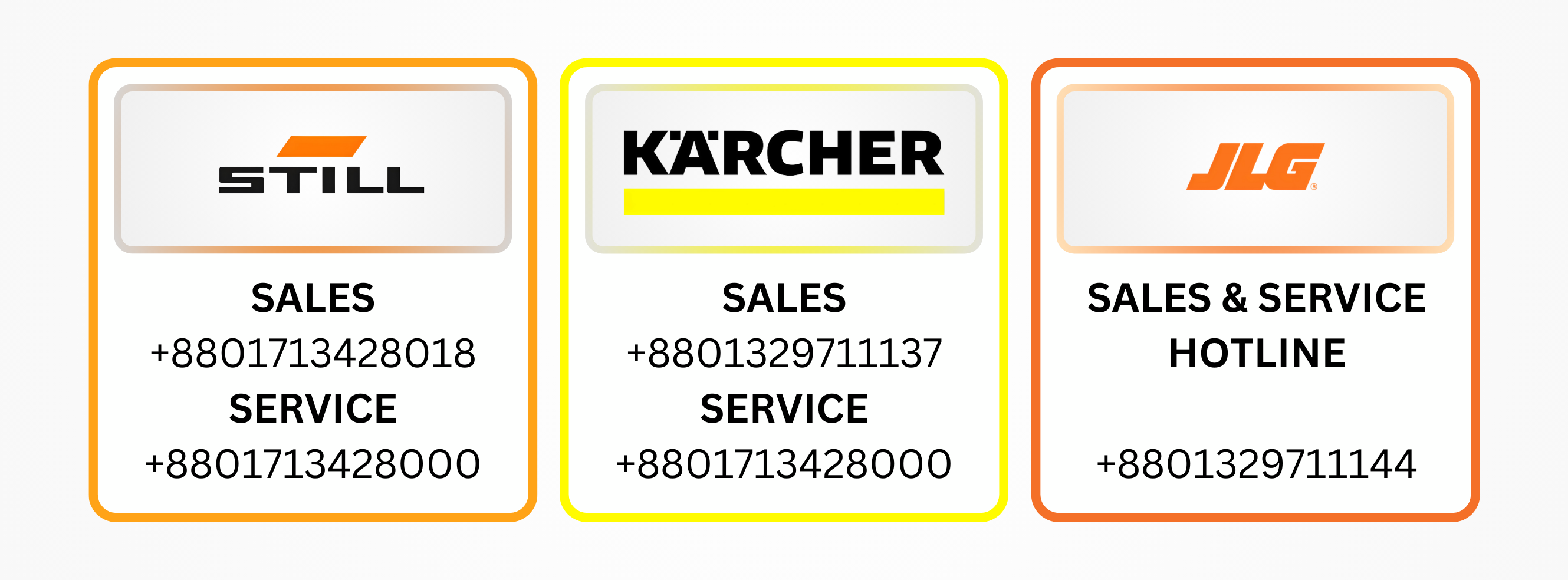 Sales and Service Number