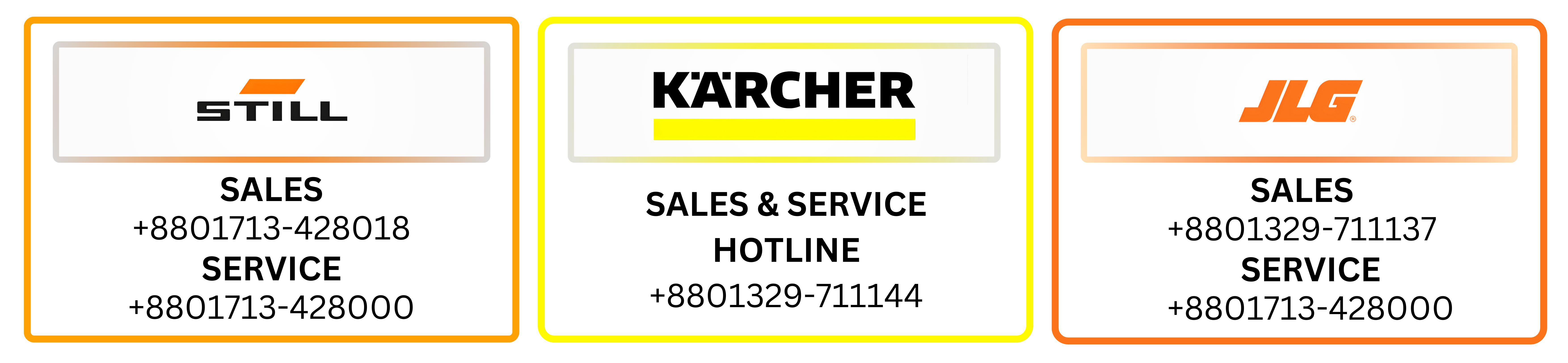 Sales and Service contact number