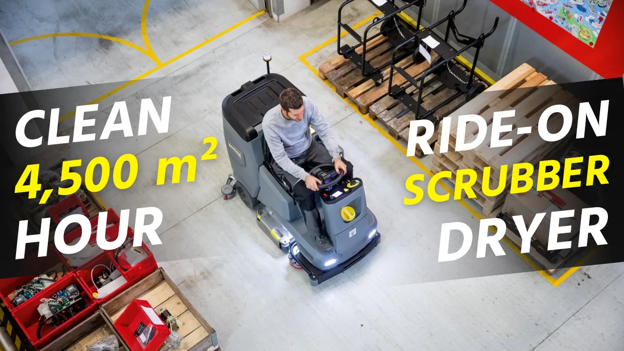 Kärcher B 110 R Ride-On Scrubber Dryer in Bangladesh: Best Floor Cleaning Solution in Bangladesh | IESL